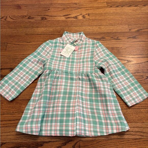 NWT The Beaufort Bonnet Company Penelope Pea Coat in Putney Plaid - Picture 2 of 5